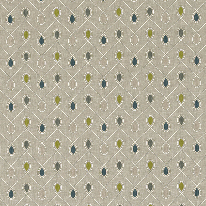 Healey Teal/Acacia by Clarke And Clarke Fabric Clarke And Clarke Fabric Healey Teal/AcaciaFabric CLARKE & CLARKE RICHMOND POLYESTER - 52%;COTTON - 48% India </p><p>Repeat: H: 6.3, V: 4.53 54 - Fabric Carolina -