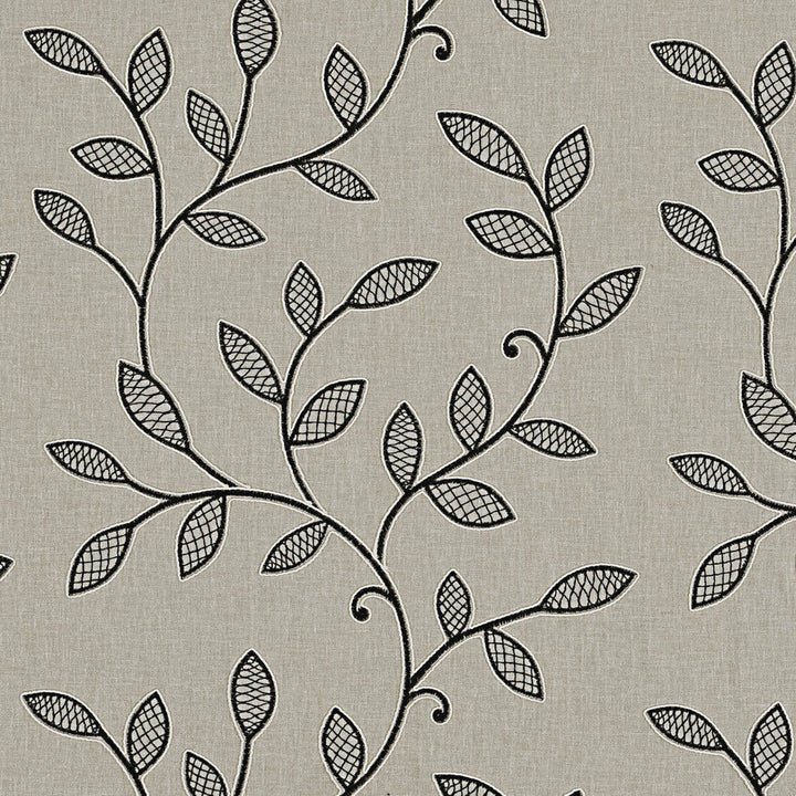 Hetton Charcoal by Clarke And Clarke Designer Fabric CLARKE & CLARKE RICHMOND POLYESTER - 52%;COTTON - 48% India Horizontal: 16.93 and Vertical: 18.35 54 - Swanky Fabrics -