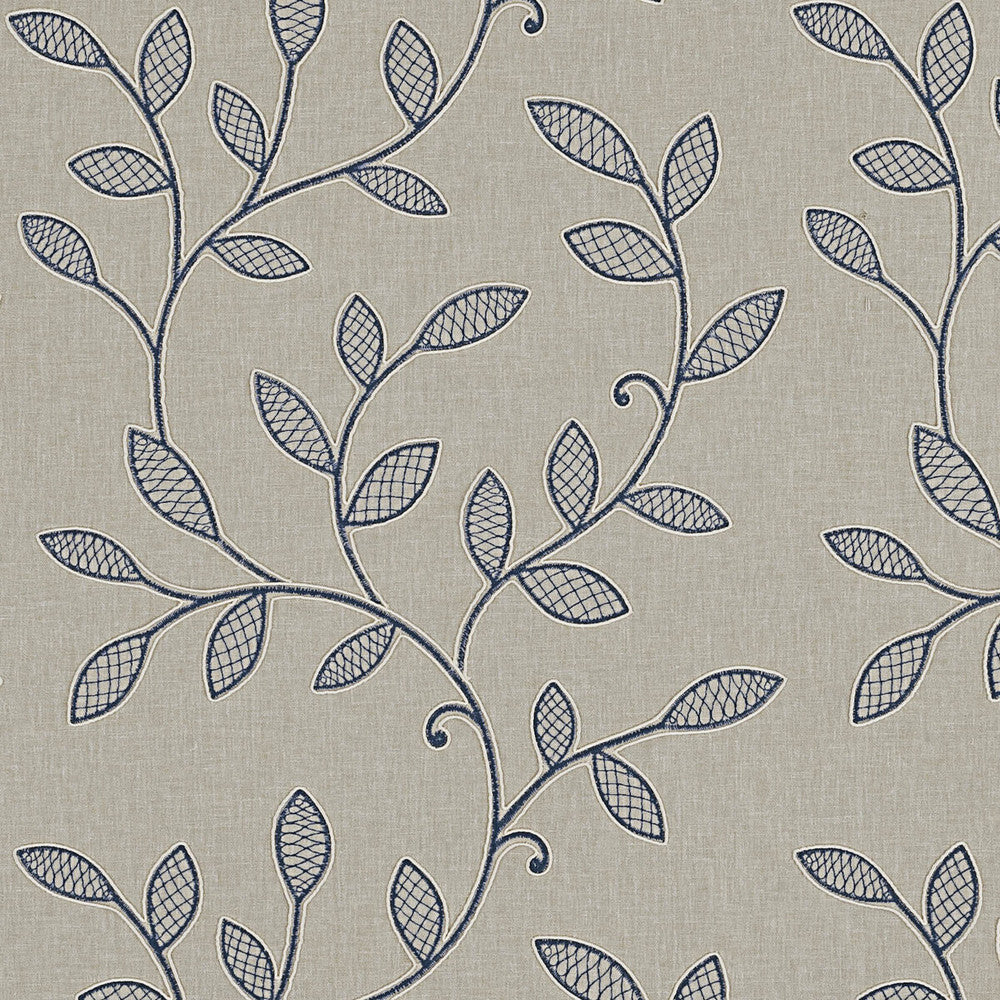 Hetton Denim by Clarke And Clarke Designer Fabric CLARKE & CLARKE RICHMOND POLYESTER - 52%;COTTON - 48% India Horizontal: 16.93 and Vertical: 18.35 54 - Swanky Fabrics -