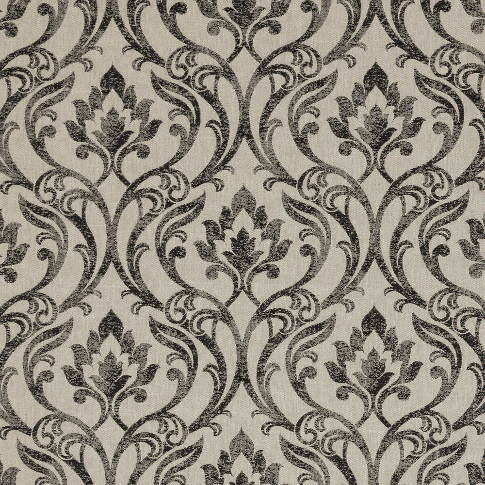 Leyburn Charcoal by Clarke And Clarke Designer Fabric CLARKE & CLARKE RICHMOND POLYESTER - 58%;COTTON - 21%;VISCOSE - 21% India MEDIUM Horizontal: 13.46 and Vertical: 12.48 54 - Swanky Fabrics -