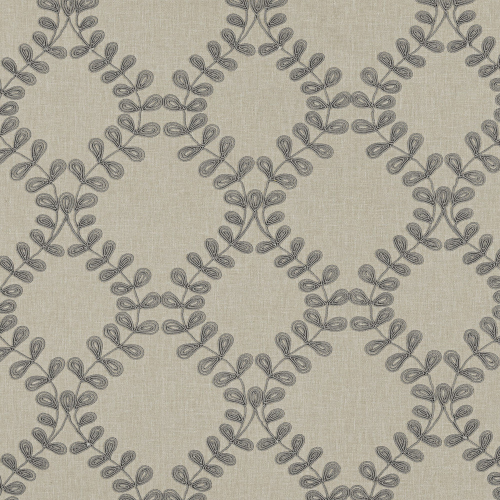 Malham Smoke by Clarke And Clarke Designer Fabric CLARKE & CLARKE RICHMOND POLYESTER - 52%;COTTON - 48% India Horizontal: 8.46 and Vertical: 9.06 54 - Swanky Fabrics -