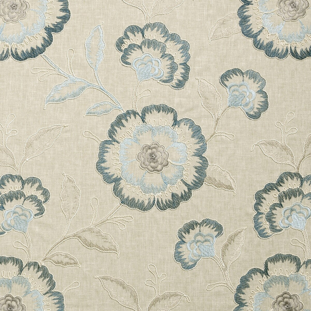 Richmond Denim by Clarke And Clarke Designer Fabric CLARKE & CLARKE RICHMOND POLYESTER - 52%;COTTON - 48% India Horizontal: 16.93 and Vertical: 18.9 54 - Swanky Fabrics -