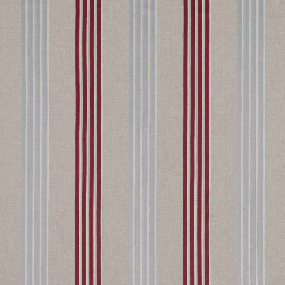 Wensley Raspberry/Duckegg by Clarke And Clarke Designer Fabric CLARKE & CLARKE RICHMOND POLYESTER - 77%;COTTON - 23% India MEDIUM Horizontal: 9.33 and Vertical: 0 54 - Swanky Fabrics -