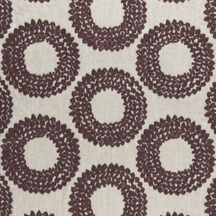Dashiki Plum by Clarke And Clarke Designer Fabric CLARKE & CLARKE AMARA COTTON - 100% India - Horizontal: 12.87 and Vertical: 9.21 55 - Swanky Fabrics -