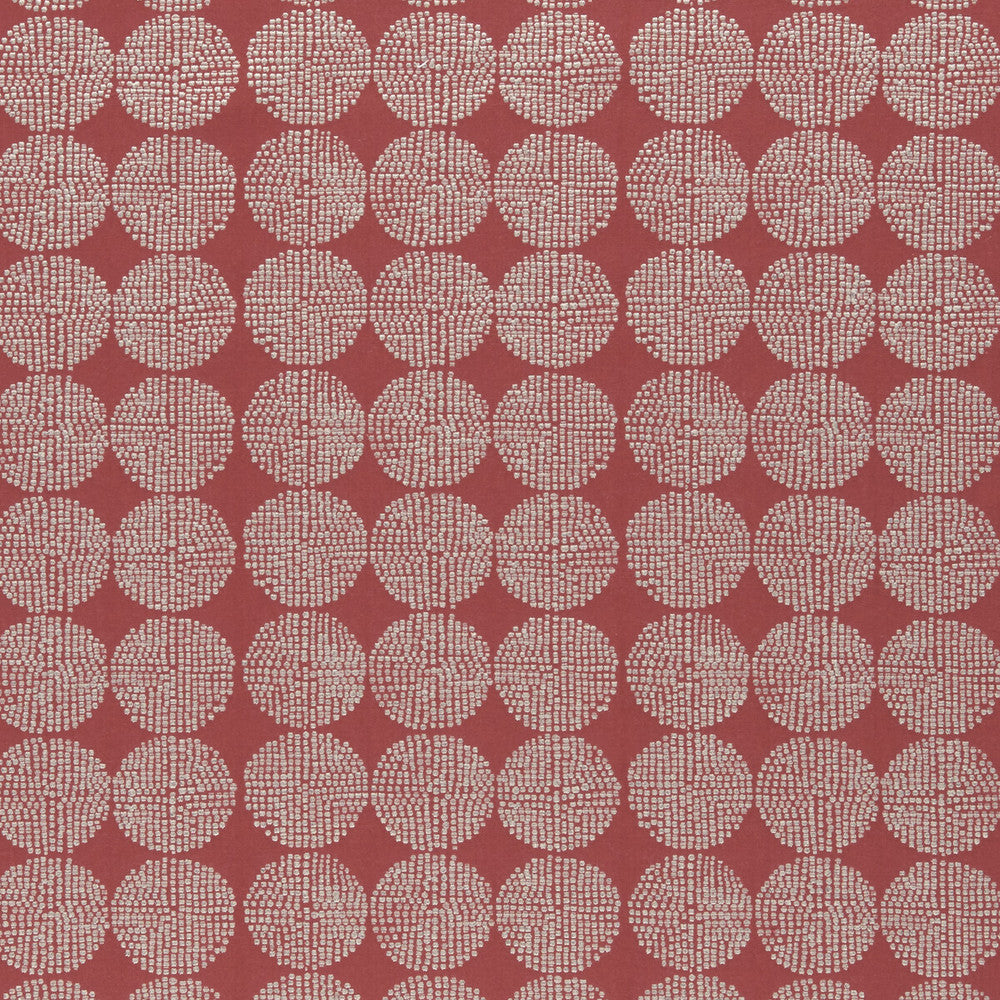 Kiko Red by Clarke And Clarke Designer Fabric CLARKE & CLARKE AMARA VISCOSE - 63%;COTTON - 24%;POLYESTER - 13% India - Horizontal: 7.05 and Vertical: 4.41 55 - Swanky Fabrics -