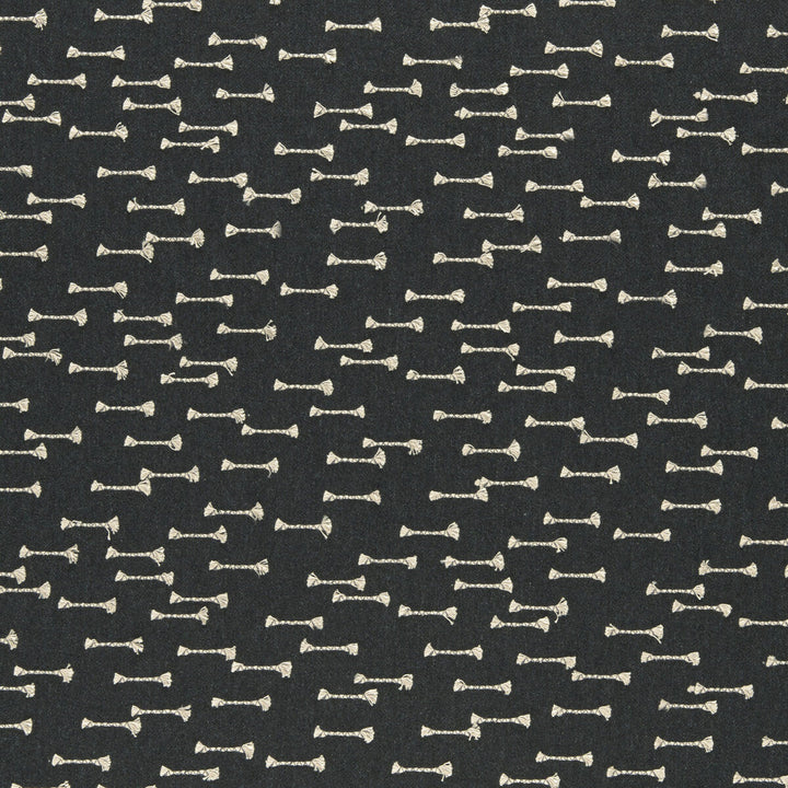 Nala Charcoal by Clarke And Clarke Designer Fabric CLARKE & CLARKE AMARA COTTON - 25%;LINEN - 25%;POLYESTER - 25%;VISCOSE - 25% India Horizontal: 8.86 and Vertical: 6.22 55 - Swanky Fabrics -