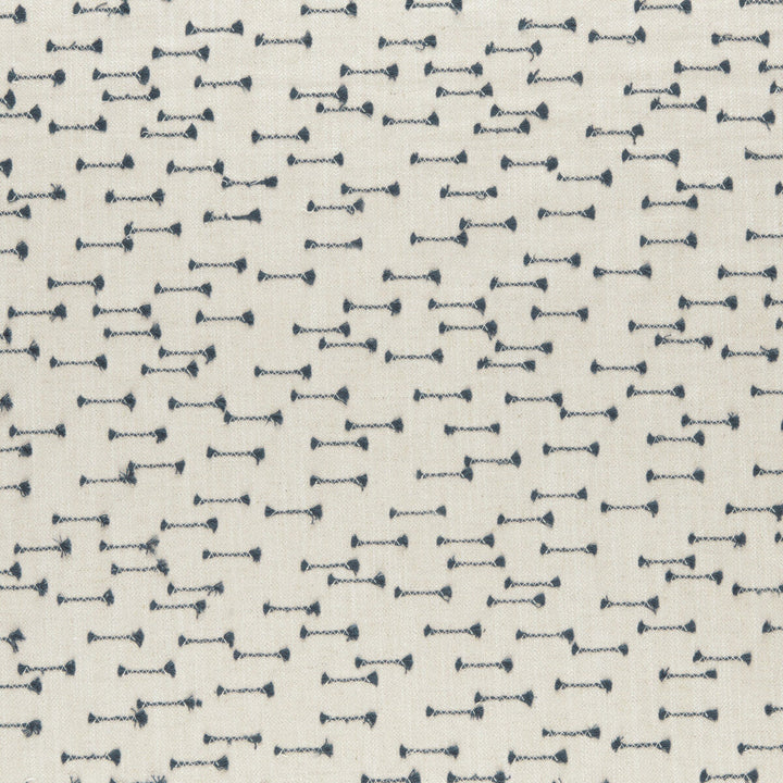 Nala Indigo by Clarke And Clarke Designer Fabric CLARKE & CLARKE AMARA COTTON - 25%;LINEN - 25%;POLYESTER - 25%;VISCOSE - 25% India - Horizontal: 8.86 and Vertical: 6.22 55 - Swanky Fabrics -