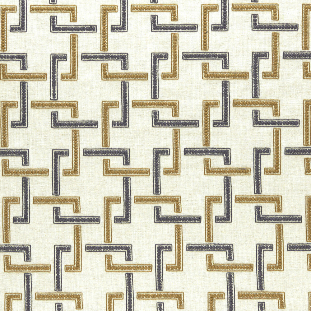 Sekai Charcoal/Cinnamon by Clarke And Clarke Designer Fabric CLARKE & CLARKE AMARA VISCOSE - 70%;LINEN - 30% India Horizontal: 6.57 and Vertical: 6.22 55 - Swanky Fabrics -