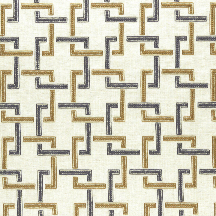 Sekai Charcoal/Cinnamon by Clarke And Clarke Designer Fabric CLARKE & CLARKE AMARA VISCOSE - 70%;LINEN - 30% India - Horizontal: 6.57 and Vertical: 6.22 55 - Swanky Fabrics -