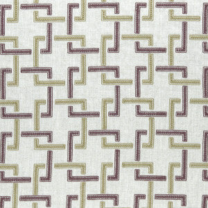 Clarke And Clarke Fabric Sekai Orchid/Willow
