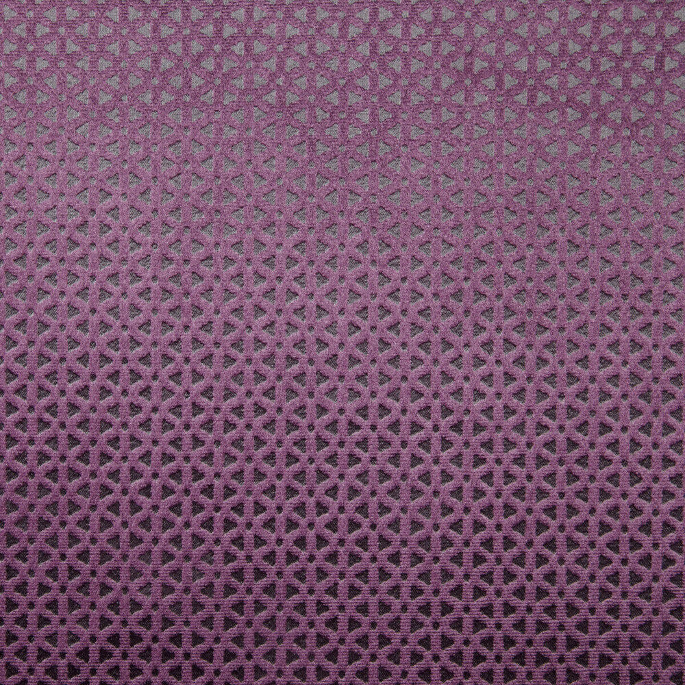 Loreto Aubergine by Clarke And Clarke Designer Fabric CLARKE & CLARKE LUSTRO POLYESTER - 100% China HEAVY Horizontal: 0.79 and Vertical: 0.39 55 - Swanky Fabrics -