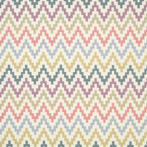 Clarke And Clarke Fabric Klaudia Indigo/Cranberry