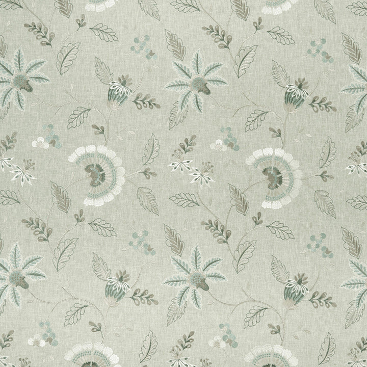 Delamere Duckegg by Clarke And Clarke Designer Fabric CLARKE & CLARKE HALCYON POLYESTER - 52%;COTTON - 48% India Horizontal: 17.05 and Vertical: 18.9 54 - Swanky Fabrics -