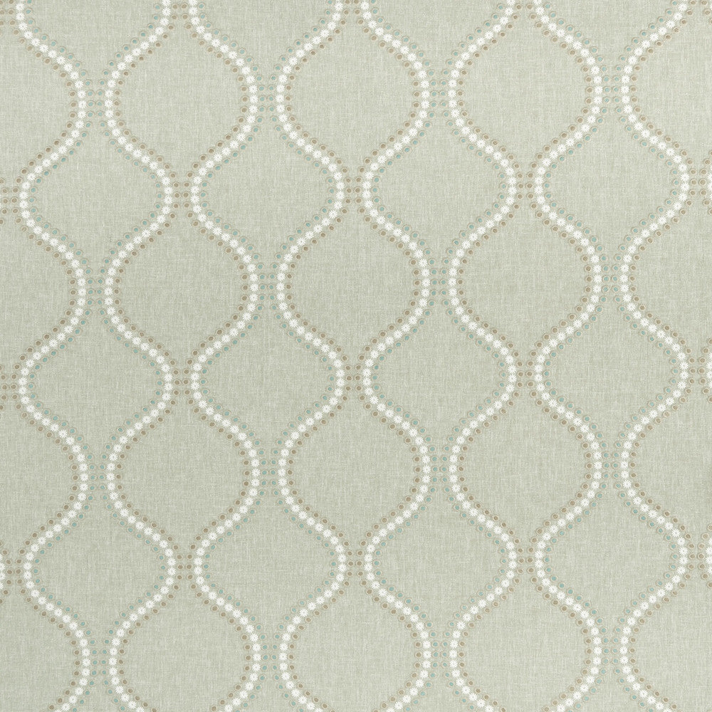 Layton Duckegg by Clarke And Clarke Designer Fabric CLARKE & CLARKE HALCYON POLYESTER - 52%;COTTON - 48% India - Horizontal: 8.5 and Vertical: 9.45 54 - Swanky Fabrics -