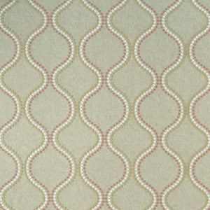 Clarke And Clarke Fabric Layton Pink/Apple