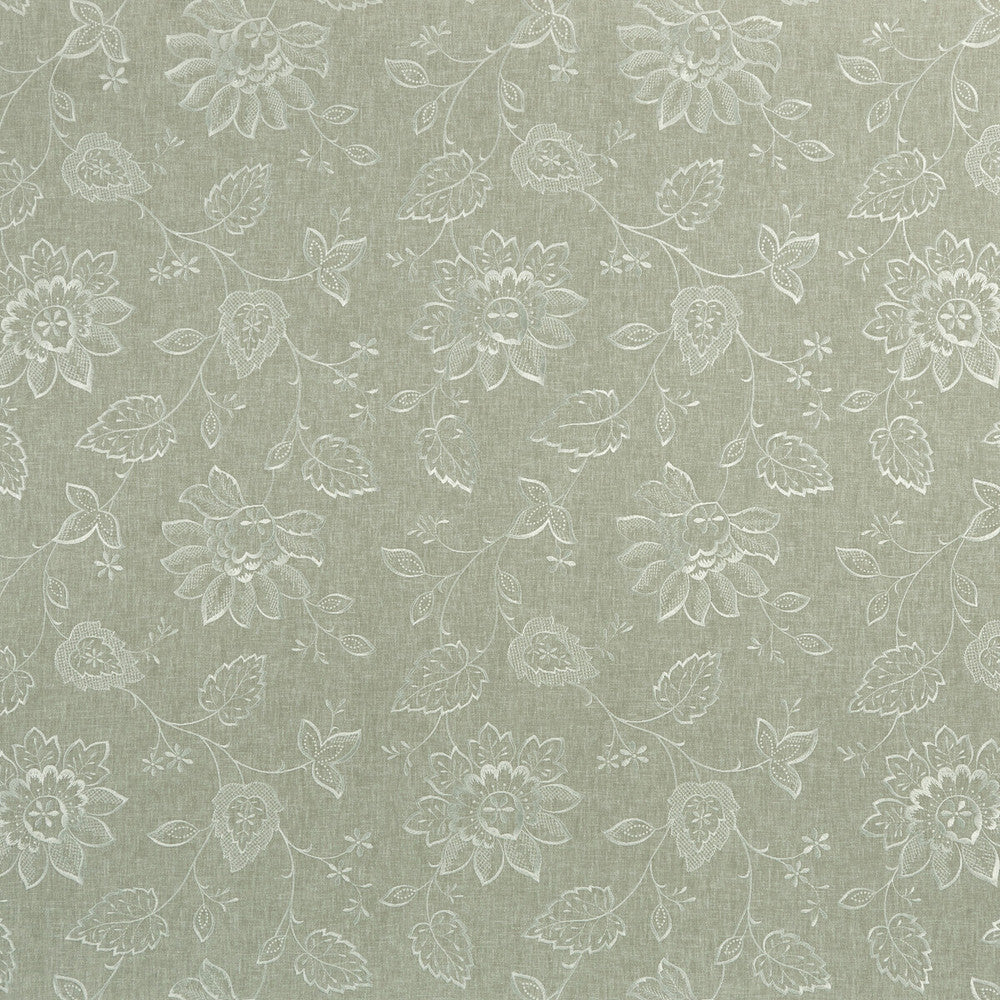 Liliana Dove by Clarke And Clarke Designer Fabric CLARKE & CLARKE HALCYON POLYESTER - 52%;COTTON - 48% India Horizontal: 17.05 and Vertical: 18.9 54 - Swanky Fabrics -