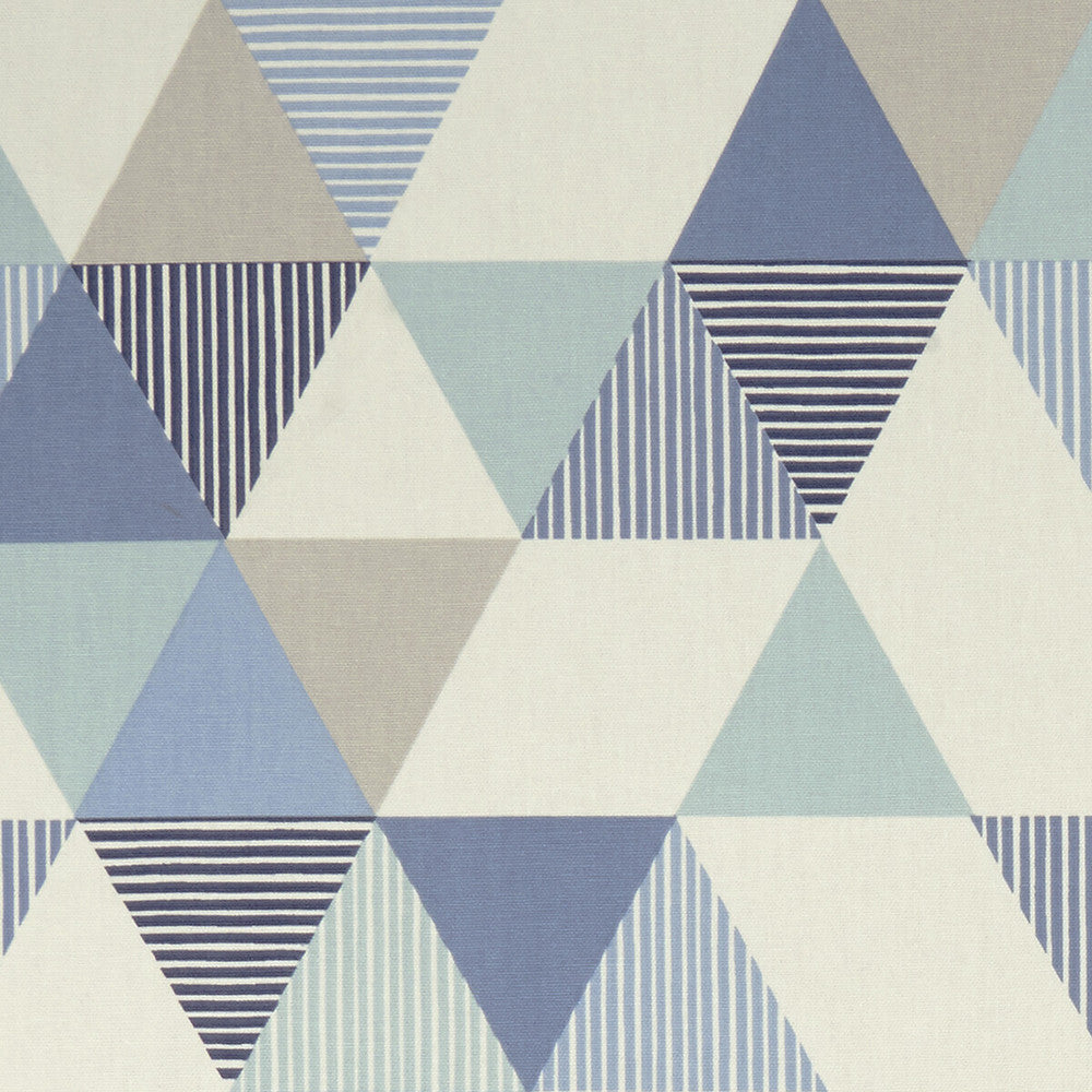 Brio Denim by Clarke And Clarke Designer Fabric CLARKE & CLARKE GRAPHICA COTTON - 100% Turkey MEDIUM Horizontal: 13.78 and Vertical: 12.6 54 - Swanky Fabrics -