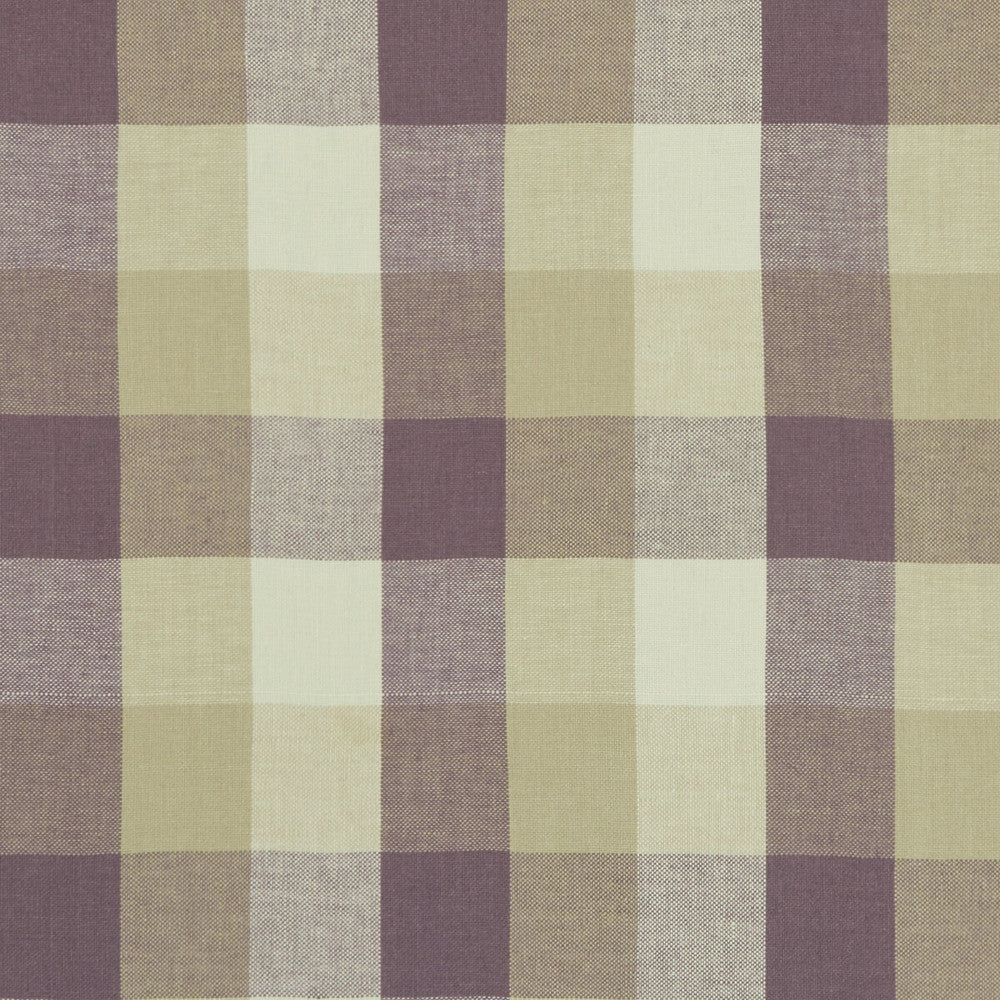 Austin Check Heather by Clarke And Clarke Designer Fabric CLARKE & CLARKE CASTLE GARDEN LINEN - 100% Turkey HEAVY Horizontal: 6.89 and Vertical: 7.68 53 - Swanky Fabrics -