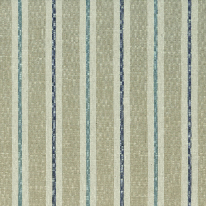 Sackville Stripe Eau De Nil/Linen by Clarke And Clarke Designer Fabric CLARKE & CLARKE CASTLE GARDEN VISCOSE - 80%;LINEN - 20% Turkey HEAVY Horizontal: 4.33 and Vertical: 0 54 - Swanky Fabrics -