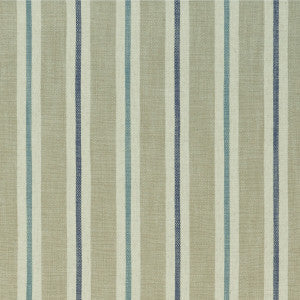 Clarke And Clarke Fabric Sackville Stripe Eau De Nil/Linen