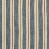 Clarke And Clarke Fabric Sackville Stripe Midnight/Spice