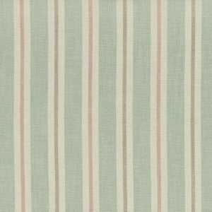 Clarke And Clarke Fabric Sackville Stripe Mineral/Blush