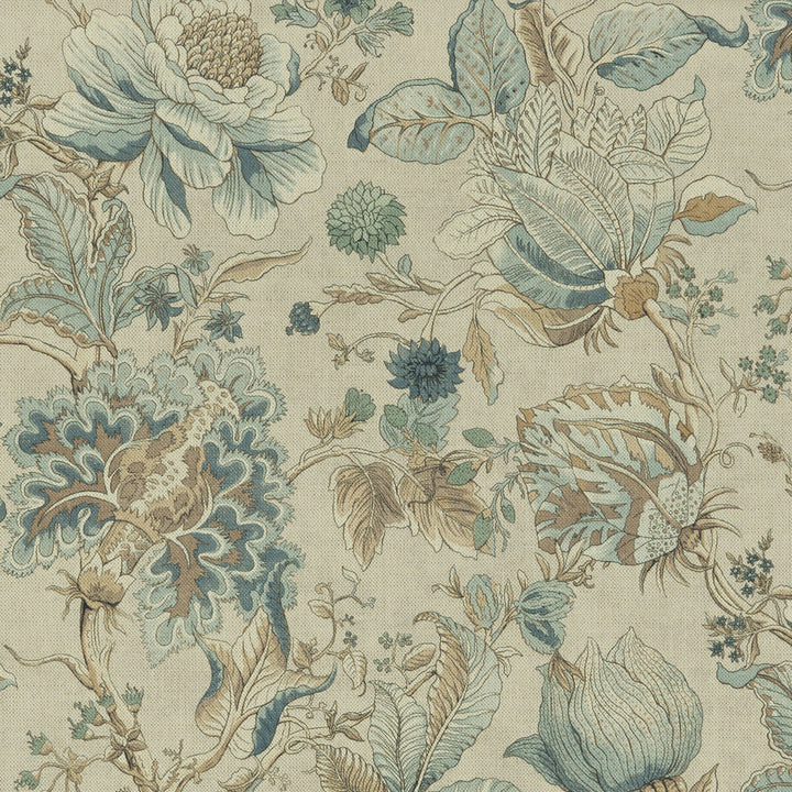Sissinghurst Eau De Nil by Clarke And Clarke Designer Fabric CLARKE & CLARKE CASTLE GARDEN COTTON - 60%;LINEN - 40% Spain HEAVY Horizontal: 36.02 and Vertical: 23.62 55 - Swanky Fabrics -