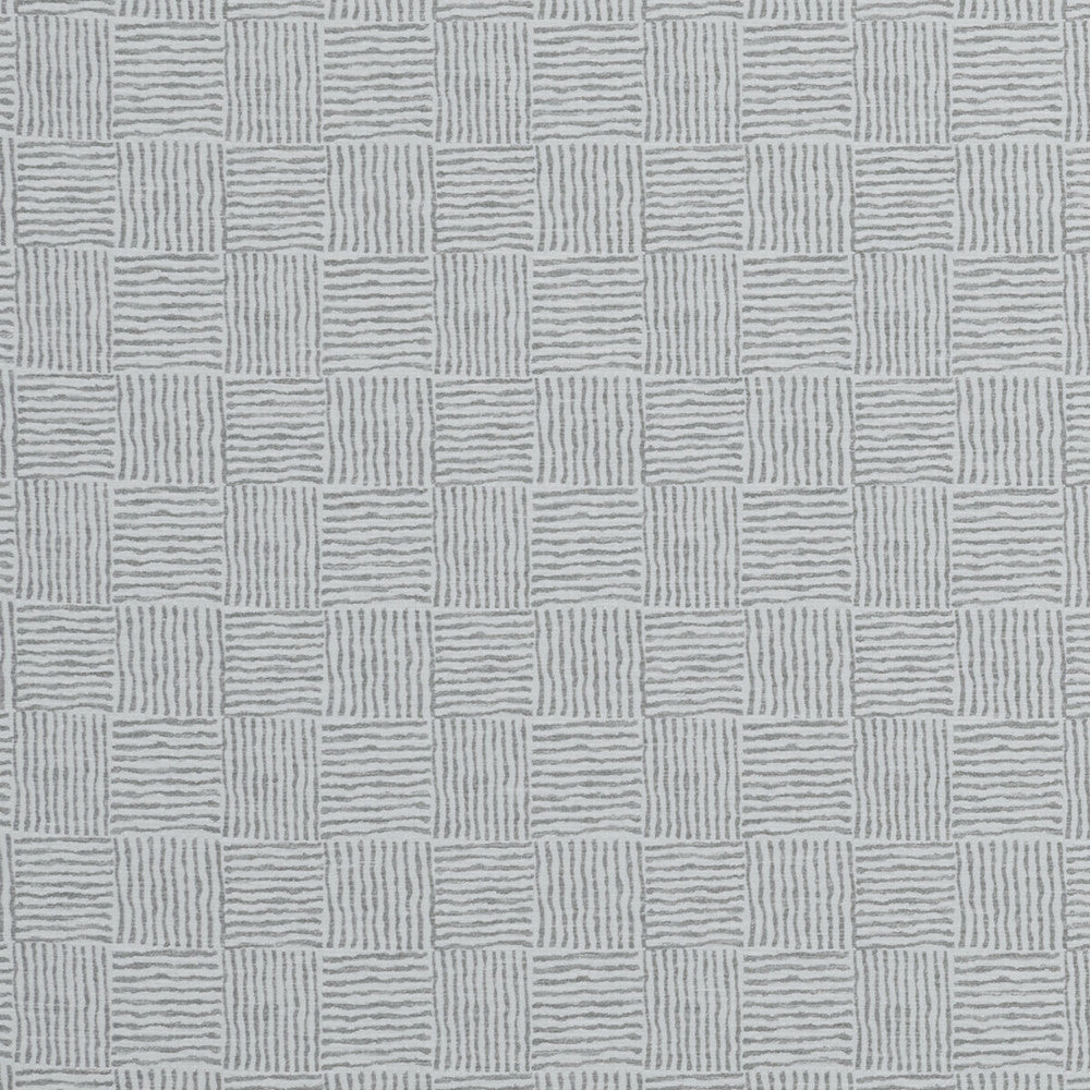 Bloc Silver by Clarke And Clarke Designer Fabric CLARKE & CLARKE ORGANICS POLYESTER - 72%;COTTON - 28% India Horizontal: 3.39 and Vertical: 3.58 54 - Swanky Fabrics -