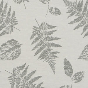 Clarke And Clarke Fabric Foliage Silver