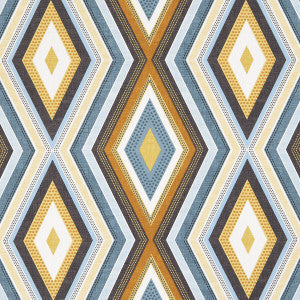 Clarke And Clarke Fabric Terrazzo Teal/Spice