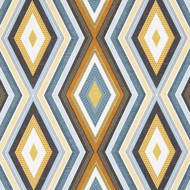 Terrazzo Teal/Spice by Clarke And Clarke Fabric Clarke And Clarke Fabric Terrazzo Teal/SpiceFabric CLARKE & CLARKE OCTAVIA COTTON - 100% Turkey </p><p>Repeat: H: 13.5, V: 12.6 54 - Fabric Carolina -