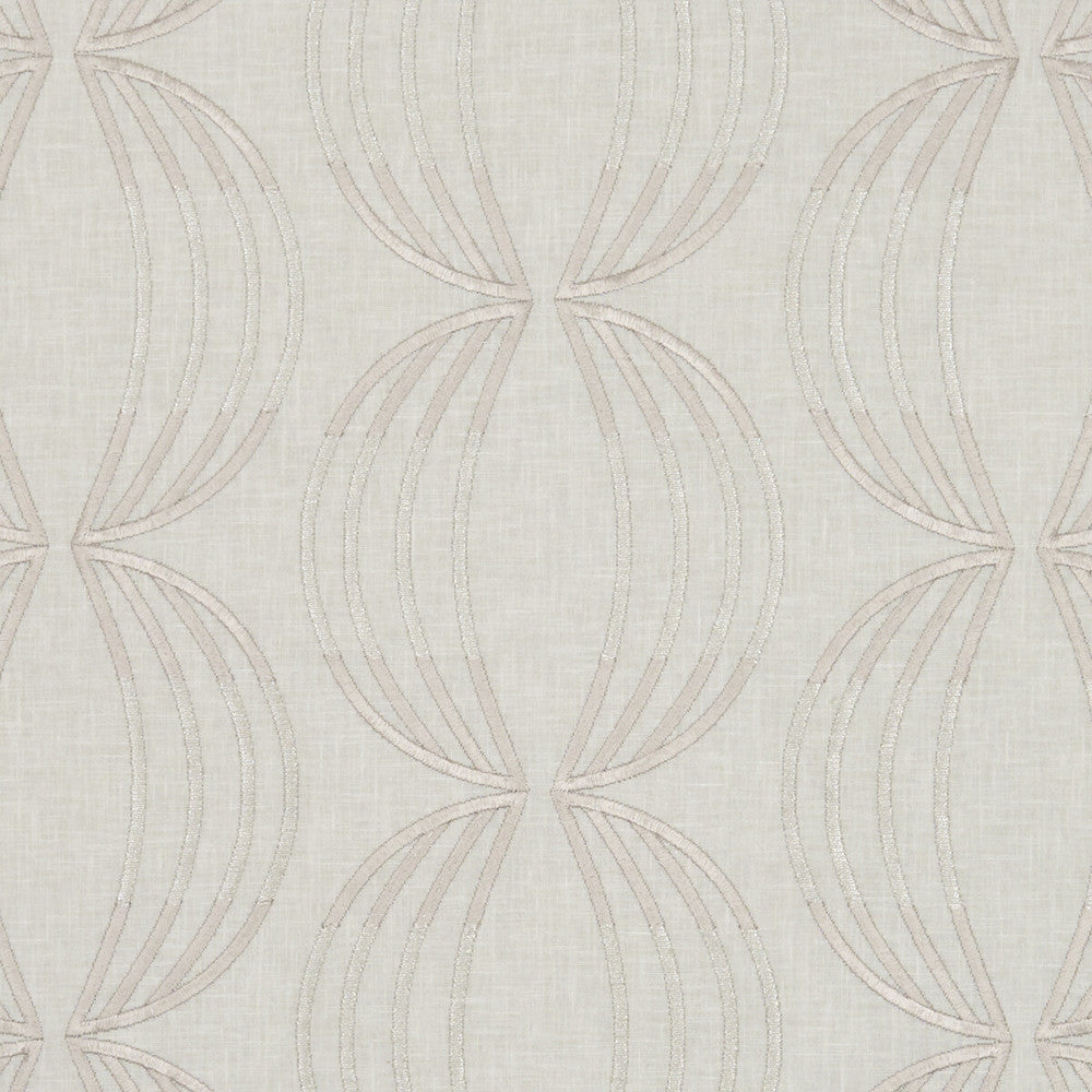 Carraway Champagne by Clarke And Clarke Designer Fabric CLARKE & CLARKE LUSSO POLYESTER - 52%;COTTON - 48% India Horizontal: 12.68 and Vertical: 6.3 54 - Swanky Fabrics -