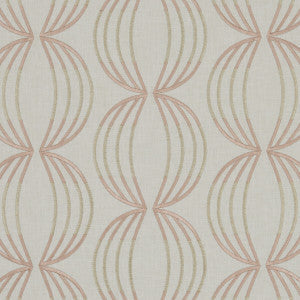 Clarke And Clarke Fabric Carraway Rose Gold