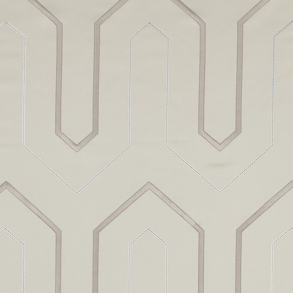 Gatsby Ivory by Clarke And Clarke Designer Fabric CLARKE & CLARKE LUSSO POLYESTER - 100% India Horizontal: 6.42 and Vertical: 9.25 54 - Swanky Fabrics -