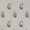 Clarke And Clarke Fabric Plumis Charcoal/Linen
