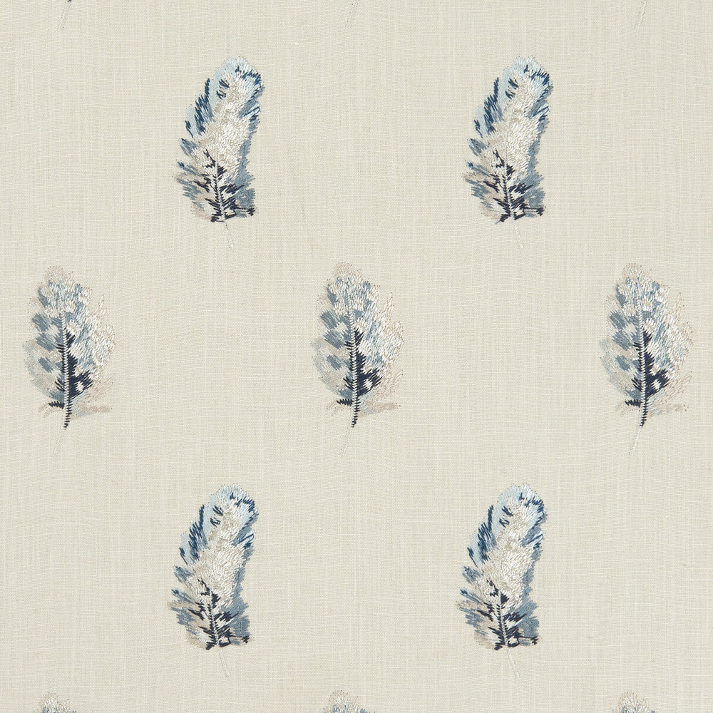 Plumis Mineral/Linen by Clarke And Clarke Designer Fabric CLARKE & CLARKE BOTANICA VISCOSE - 100% India - Horizontal: 6.3 and Vertical: 9.06 54 - Swanky Fabrics -