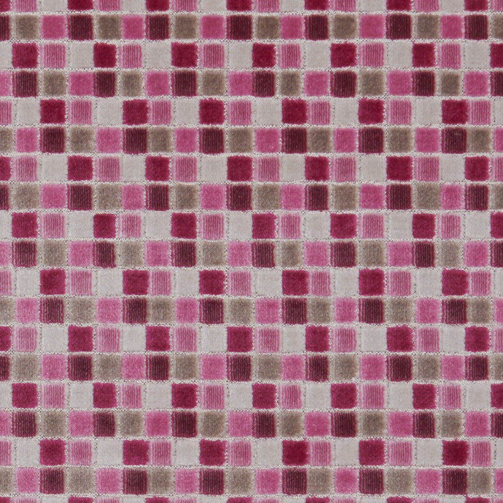 Tribeca Orchid by Clarke And Clarke Designer Fabric CLARKE & CLARKE MANHATTAN VISCOSE - 53%;POLYESTER - 47% India HEAVY Horizontal: 1.77 and Vertical: 3.94 54 - Swanky Fabrics -