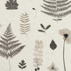 Clarke And Clarke Fabric Herbarium Charcoal/Natural