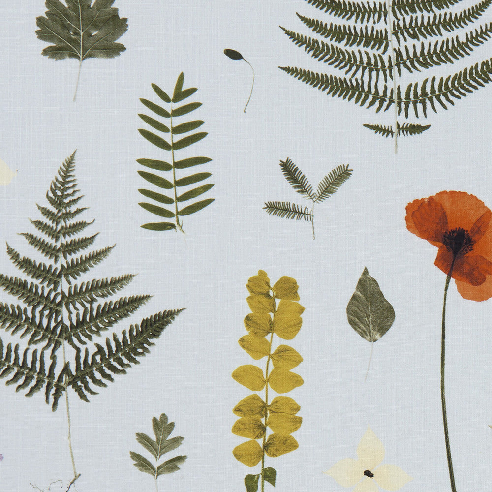 Herbarium Mineral by Clarke And Clarke Designer Fabric CLARKE & CLARKE BOTANICA VISCOSE - 70%;LINEN - 30% India HEAVY Horizontal: 54.72 and Vertical: 24.21 55 - Swanky Fabrics -