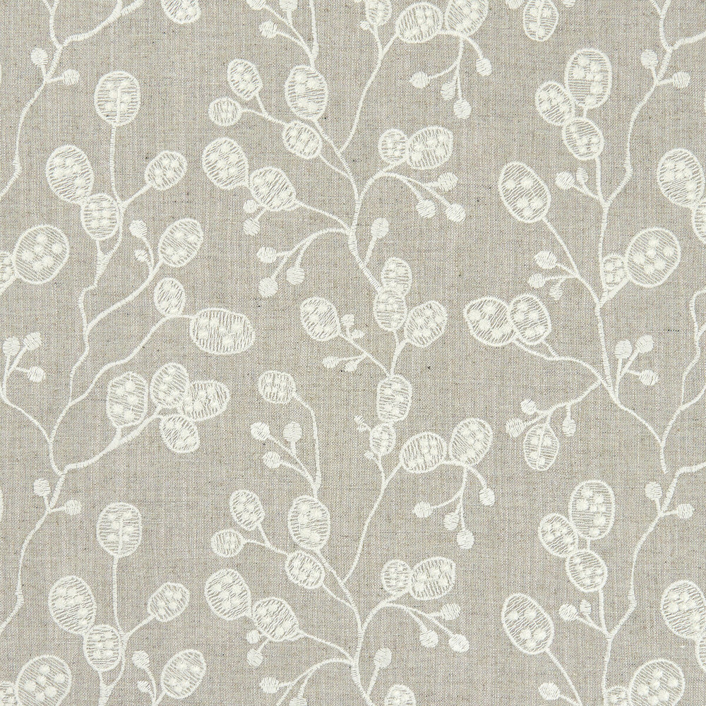 Honesty Linen by Clarke And Clarke Designer Fabric CLARKE & CLARKE BOTANICA VISCOSE - 70%;LINEN - 30% India - Horizontal: 12.99 and Vertical: 9.25 55 - Swanky Fabrics -