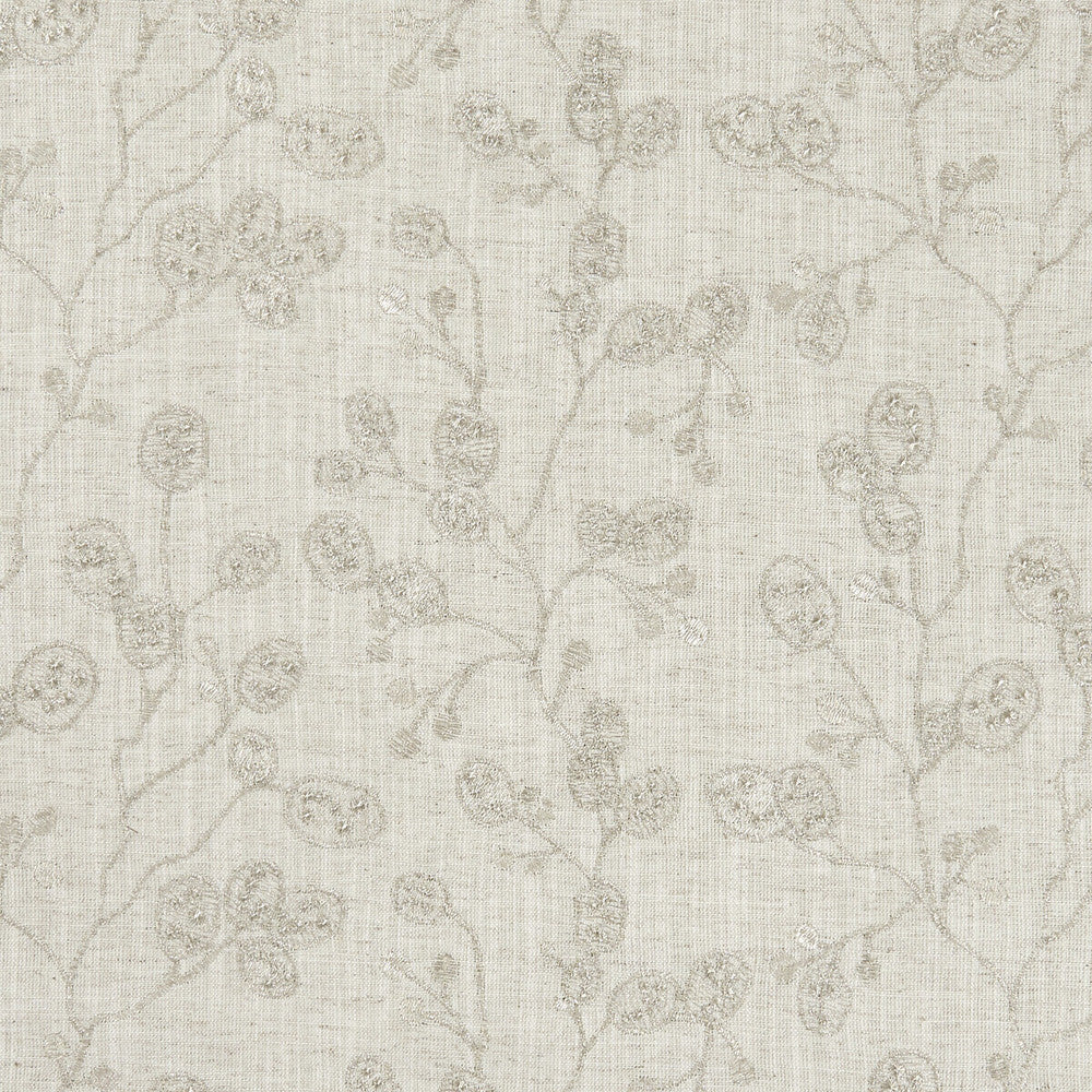 Honesty Natural/Gilver by Clarke And Clarke Designer Fabric CLARKE & CLARKE BOTANICA VISCOSE - 70%;LINEN - 30% India Horizontal: 12.99 and Vertical: 9.25 55 - Swanky Fabrics -