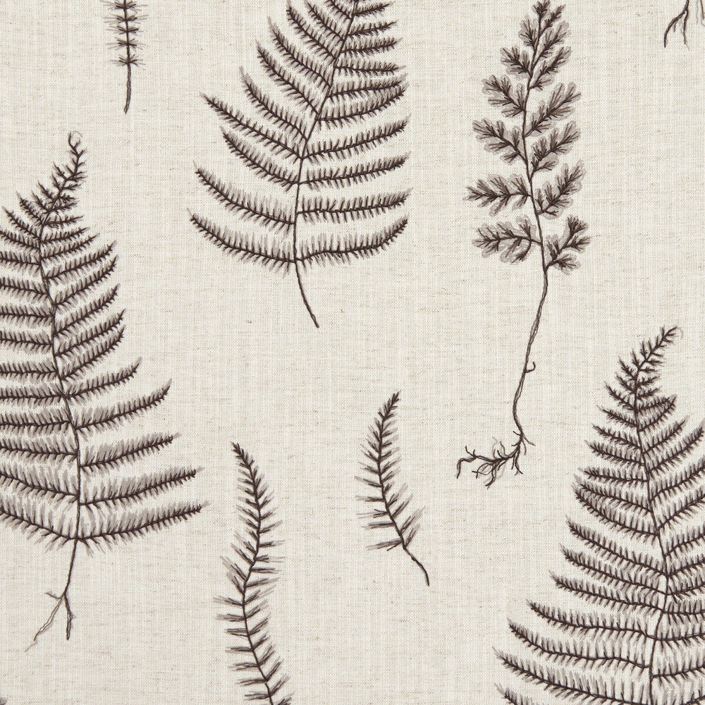 Lorelle Charcoal/Linen by Clarke And Clarke Designer Fabric CLARKE & CLARKE BOTANICA VISCOSE - 70%;LINEN - 30% India Horizontal: 26.38 and Vertical: 18.9 55 - Swanky Fabrics -