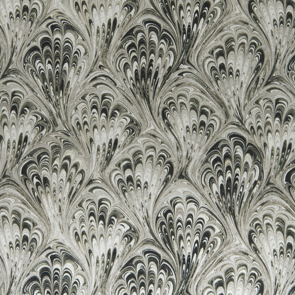 Pavone Charcoal/Natural by Clarke And Clarke Fabric Clarke And Clarke Fabric Pavone Charcoal/NaturalFabric CLARKE & CLARKE BOTANICA VISCOSE - 67%;COTTON - 33% India </p><p>Repeat: H: 13.58, V: 11.81 55 - Fabric Carolina -