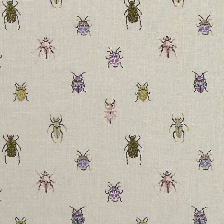 Beetle Multi by Clarke And Clarke Designer Fabric CLARKE & CLARKE BOTANICA VISCOSE - 75%;LINEN - 25% India Horizontal: 8.27 and Vertical: 9.06 54 - Swanky Fabrics -