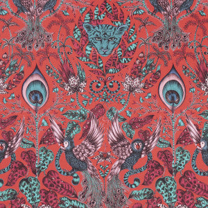 Clarke And Clarke Fabric Amazon Red