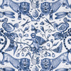Clarke And Clarke Fabric Extinct Blue