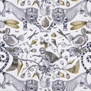 Clarke And Clarke Fabric Extinct Gold
