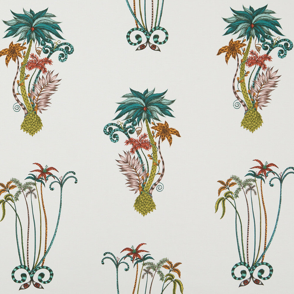 Jungle Palms Jungle by Clarke And Clarke Fabric Clarke And Clarke Fabric Jungle Palms JungleFabric ANIMALIA BY EMMA J SHIPLEY FOR C&C COTTON - 100% United Kingdom </p><p>Repeat: H: 18.11, V: 26.18 54 - Fabric Carolina -
