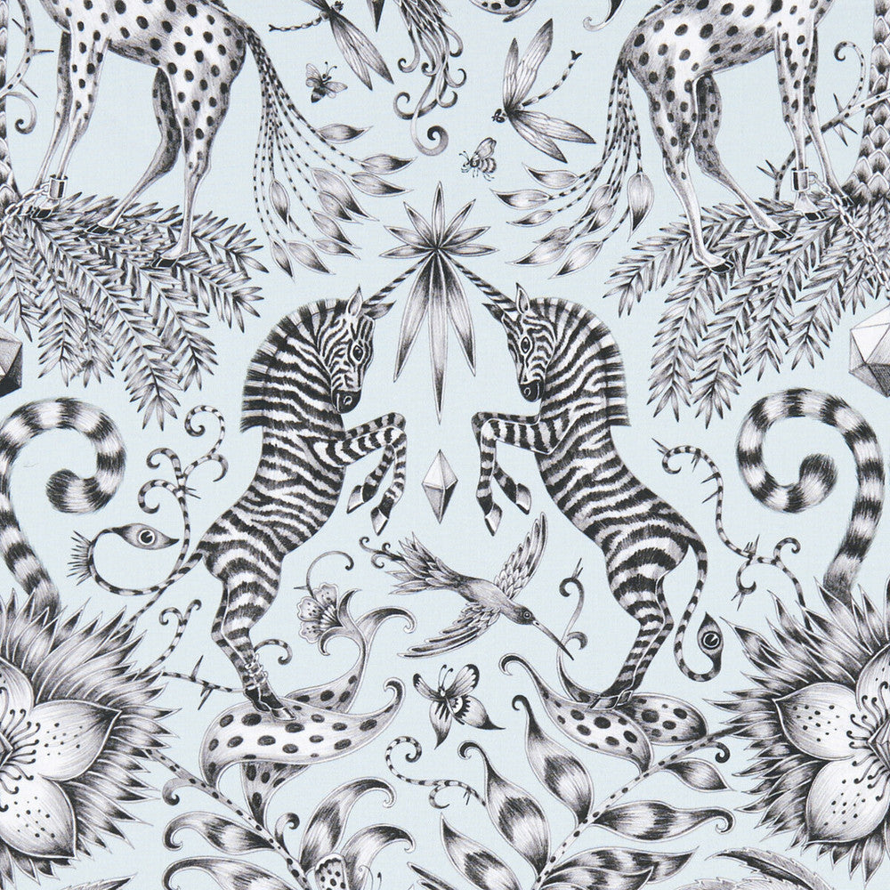 Kruger Eggshell by Clarke And Clarke Designer Fabric ANIMALIA BY EMMA J SHIPLEY FOR C&C COTTON - 100% United Kingdom HEAVY Horizontal: 13.58 and Vertical: 22.44 54 - Swanky Fabrics -