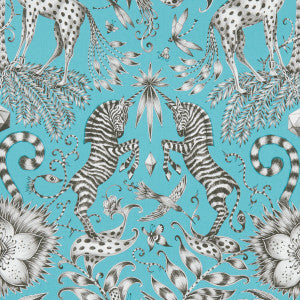 Clarke And Clarke Fabric Kruger Teal
